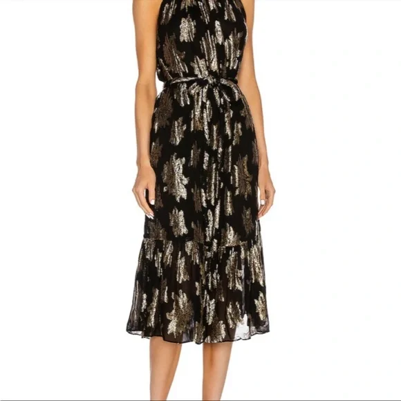 IRO Laza shimmer belted dress - Picture 4 of 5